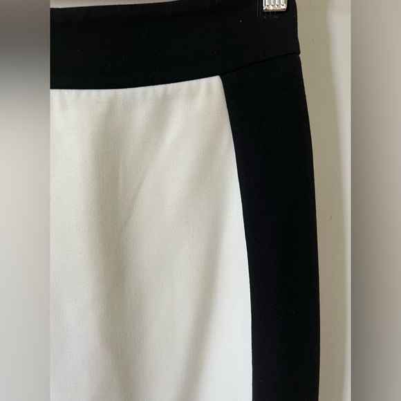 ZARA basic pencil skirt in color block ecru/black super flattering design - Picture 7 of 9
